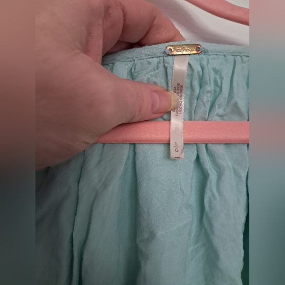 Free People Summer Struttin' Mini in Aqua Teal Size L - Picture 4 of 13